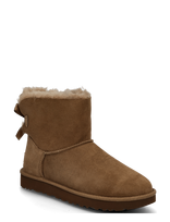 UGG - W Mini Bailey Bow Ii - Aulinukai plokščiu kulnu - Ruda