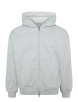 Weekday - Oversized Heavyweight Zip Hoodie - Džemperis - Pilka