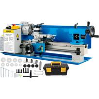 Mini metalo tekinimo staklės 7x14  550W kintamas greitis 2250 RPM su įrankiais mėlyna
