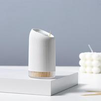 Dantų krapštukų stiklainis, Dantų krapštukų kibirėlis, Siūlų dėžutė, Vatos tamponų laikymo dėžutė One Size balta