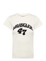 Wrangler - Shrunken Band Tee - Marškinėliai trumpomis rankovėmis - Kreminė spalva