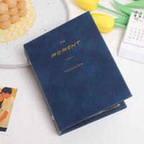 64 Pockets Photo Album Instant Camera 3 inch Picture Storage Case Stamps Tickets Cards Organizer for Fujifilm Instax Mini 12/1 tamsiai mėlyna spalva