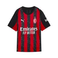 Puma AC Milan Prigludę Universalūs Gerbėjų Trumpomis Rankovėmis Futbolo Marškinėliai Vyrams Viršutiniai Drabužiai Juodi Raudoni 779962-01 S