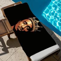 Towel T-TupacS Sauna Gift PoolGym Beach Travel Shower Quick Dry Sports Towels S-ShakurS Camping Soft W40*H60(CM) blue