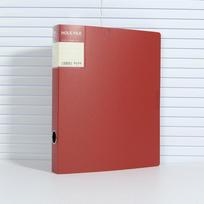 KOBEST 4-Hole A4 PP Plastic Folder Document Binder & Storage Box raudona