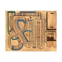 1/2 rinkiniai Cribbage Wars stalo žaidimas vaikams, suaugusiems, šeimai, vakarėliui, kelių žaidėjų, interaktyvus, medinis, plastikinis, nešiojamas, nuolatinis Cribbage stalo žaidimas vakarui A beige