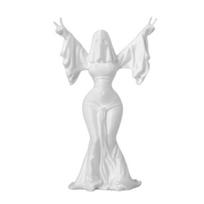 3D Printed Ghost Woman Sculpture Spirit Statue for Modern Home Decor Minimalist Spooky