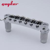 Guyker Tune-O-Matic Roller Saddle Guitar Bridge For Lp Sg 6 String Guitars Electric Guitar gray