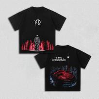 2026 Summer XO The Weeknd Graphics Cotton Men Women Shirt O-neck Y2k Hip Hop Streetwear Top Y2K Gothic Cotton Oversized T-shirts S gray