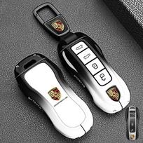 Cinko lydinio automobilio nuotolinio valdymo pultelio dangtelis Korpusas Apsauga Porsche Panamera Carman Macann Bobst Cayenne 911 981 991 970 996 PS4 white
