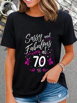 Sassy Fabulous 70th Birthday Gift T-shirt XXL
