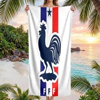France national football team Beach Towel Soft Microfiber Summer Towel Quick Dry Absorbent Towel for Beach Swimming Pool Travel 70cmx140cm(27x55inch)