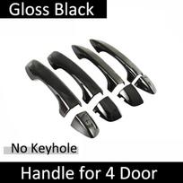 for Volkswagen VW Taigo Nivus    Gloss Black Door Handle Cover Style Stickers Trim Car External Accessories Gadget 4Handle No Keyhole