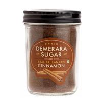 Demerara cukranendrių cukrus su Šri Lankos cinamonu (175 g), Demerara cukrus, užpiltas tikru Šri Lankos cinamonu, šakelėmis