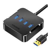 SAMZHE USB 3.0 4-Port High-Speed Hub gray