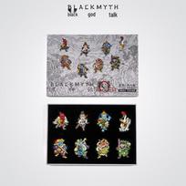 Black Myth Wukong Metal Magnetic Pin Set gray