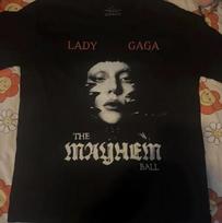 Lady Gaga The Mayhem Ball Tour Date T-Shirt Gift for Friends All Size S-4XL L gray