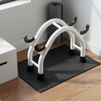 Dumbbell Storage Rack Multifunction Holder Carbon Steel Barbell for Home Gym White balta