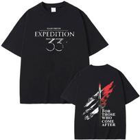 Clair Obscur Expedition 33 Those Who Come After Grafiniai marškinėliai RPG Prekės Tamsioji Fantastika Vintažiniai Unisex Moterų Ir Vyrų Marškinėliai S black