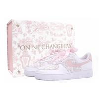 Nike Air Force 1 Skateboard Shoes Women's Low top Pink/White DD8959-100(Team25-S-BOX) 37.5 white