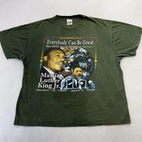 Vintage 90s Martin Luther King Rap MLK T-Shirt Black XL Black History Distressed M gray