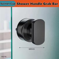 Shower Handle Grab Bars For Bathtubs Showers Suction Grab Bar Bathroom Bathtub Bath Handles Handicap Elderly Seniors Safety Grip black