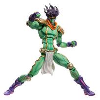 Anime jojo Figure Kujo Jotaro Action Figure Star Platinum figurine Standing pose statue large toys Collectible Model Doll Gifts 25CM blue