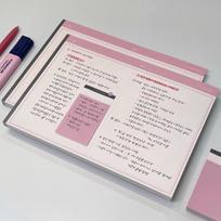 B5 Horizontal Melanin Aesthetic Tearable Paper Pad - Ultra-Thick, Instagram-Style Student Essential gray