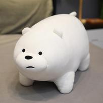 Mes Pliki Lokiai Anime Pliušiniai Pliušiniai Žaislai Pagalvė Grizzlis Panda Ledinis Lokys Mielos Pagalvės Kimštos Lėlės Pliušiniai Žaislai Dovanos 25cm-28cm white