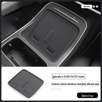 Silicone Wireless Charging Pad for NIO ET5/ET5T - Anti-slip Phone Accessory for Center Console, Compatible with 25 Models. gray