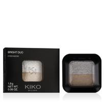 KIKO MILANO Bright Duo Eyeshadow (01 Metallic White/True Gold) 1,8 g