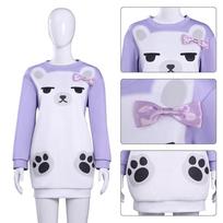 KPop Demon Hunters Mira Pajamas Loungewear Cosplay Costume for Women less white