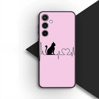 Cover for Samsung Galaxy S24 S25 S23 FE Ultra Plus S7 Edge S25+ S23+ A56 5G Casing Phone Case Anime Kitten Cat Cartoon Galaxy S25 Edge gray
