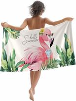 Beach Towel Summer Ocean Beach Microfiber Sand Free Towel, Blue Sky Sea Soft Absorbent Quick Dry Travel Towels for Women Men W40*H60(CM) pink