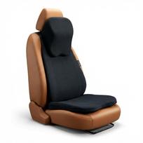 Ergonomic Memory Foam Car Seat Cushion Combo (Black) black