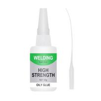 Suvirinimo klijai Stiprus sukibimas Greitai džiūstantys Vandeniui atsparūs Momentinis sukibimas Tikslus tepimas Didelio efektyvumo Universalus suvirinimas Didelio stiprumo Riebaluoti klijai skirti 30ML white