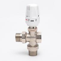 Premium 25-Valve Automatic Thermostatic Radiator Regulating Valve with 4-Point and 6-Point Thread Thermostatic Head