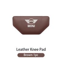 Leather Car Leg Knee Cushions Protective Pad Accessories For MINI Cooper One JCW Clubman Countryman R55 R56 F55 F56 btrme66 brown