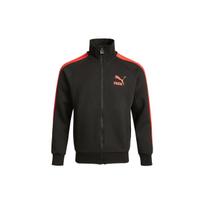 Puma T7 Men's Colorblock Logo Knit Sport Jacket Black 531377-51 XXL juoda