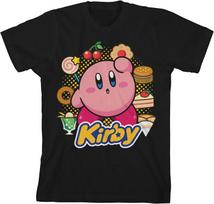 Kirby Sweets Food Cartoon Graphics T-shirt S pink