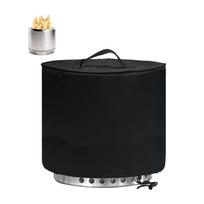 Fire Pit Cover 15 Inch Size Round Featuring Top Handle Convenient Removal Waterproof Dustproof Protections 1 juoda
