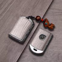 Premium Zinc Alloy Key Cover for Volvo XC60/S90/S60L/XC40/C40/V60/XC90 - Luxury  Key Fob Case Keybag gray