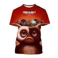 Summer Animal Monkey Puppet Monster Graphic Men's Streetwear Round Neck T-shirt Outdoor Casual Tees Top Women Clothing XXS red