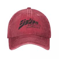 Laisvalaikio JoJo keistosios nuotykio logotipas beisbolo kepuraitė Unisex nusidėvėjusi skalauta galvos apdangalas JJBA lauko veiklai kepurė skrybėlė One Size brown