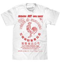 Sriracha Etiketė Vyriški marškinėliai Balti S pink