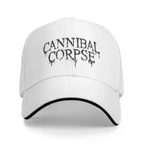 Adult Cannibal-Corpse-Logo Cap Hip-Hop Baseball Cap Snapback Caps Dad Hat Sun Hat Adjustable Sun Hats High Quality One Size white