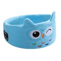 Minkštos pliušinės vaikiškos miego ausinės, elastinė akių kaukė, garsiakalbiai, galvos juosta, vaikų dovana owl
