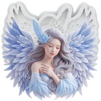 Angel Silicone Mold Angel Fondant Molds Cake Decorating Tools Theme Cake Dessert Decorated Chocolate Candy Mold pilka spalva