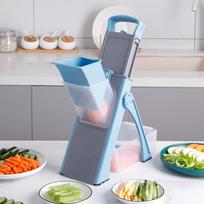 Multi-functional vegetable chopper and food processor, suitable for potatoes, carrots, onions, grater kitchen tool mėlyna