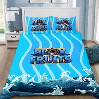 3D B-Blox F-Fruits Cartoon Duvet Cover Set Soft Skin-Friendly Single Double King Size For Kids Home Textiles 2pcsEuSingle 135x200 blue